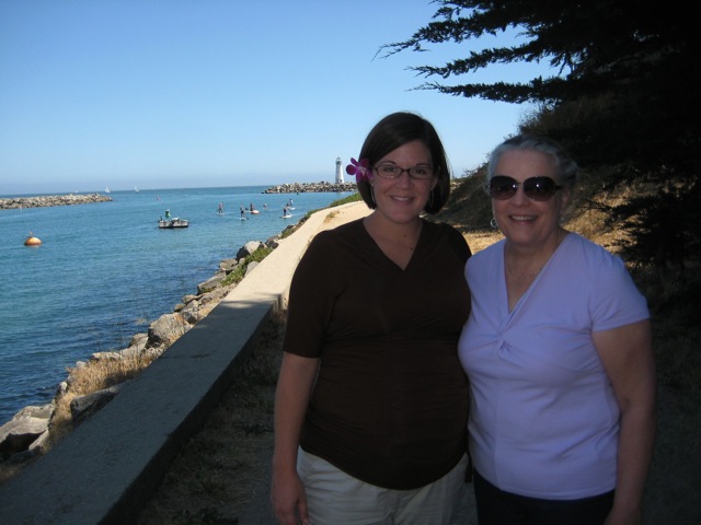 Rachel and Mary Beth at Santa Cruz Harbor