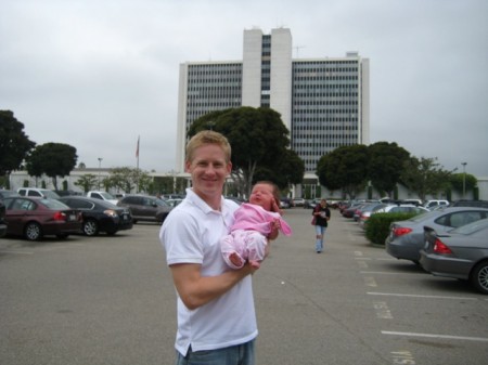 Abigail at the Federal Building