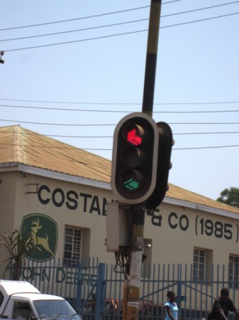 Traffic Light Red and Green