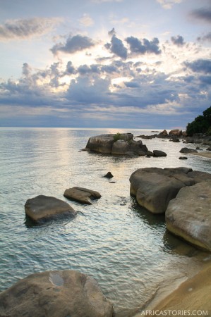 Rocks in Lake Malawi